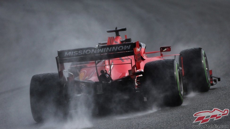 Sebastian Vettel cabalgando 'Il Cavallino'