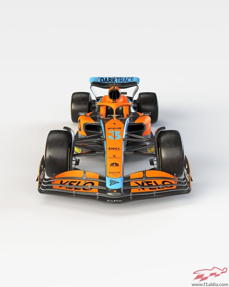 Vista frontal del MCL36