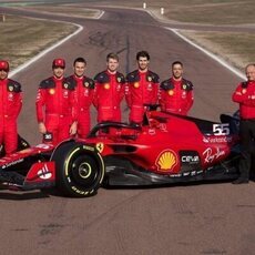 El Team Ferrari con el SF-23