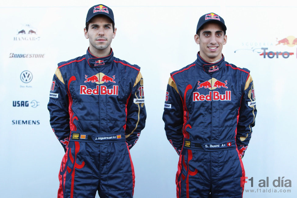 Alguersuari y Buemi visten sus nuevos monos