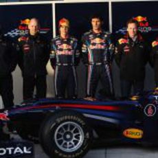 Equipo Red Bull al completo