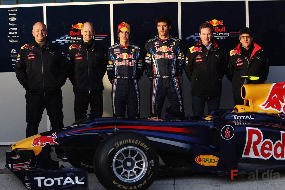 Equipo Red Bull al completo