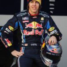 Sebastian Vettel y su nuevo casco