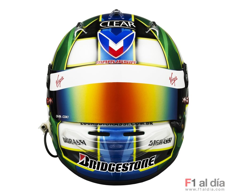 El nuevo casco de Lucas di Grassi