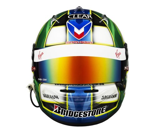 El nuevo casco de Lucas di Grassi