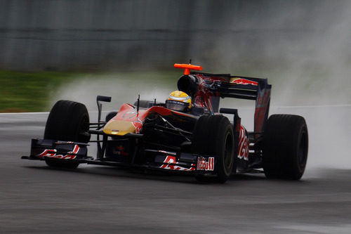 Buemi ante las inclemencias del tiempo