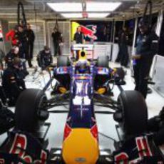 El Red Bull dentro del box