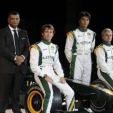 Fernandes, Trulli, Fauzy y Kovalainen