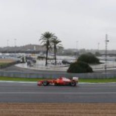 Alonso con en F10 en Jerez