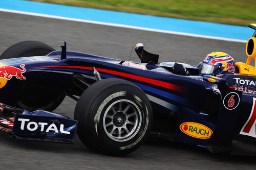 Webber rueda en seco con el RB6