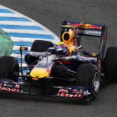 Mark y el Red Bull sobre el asfalto