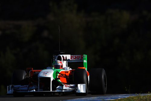 Vitantonio rueda con el Force India