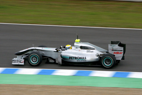 El W01 en pista