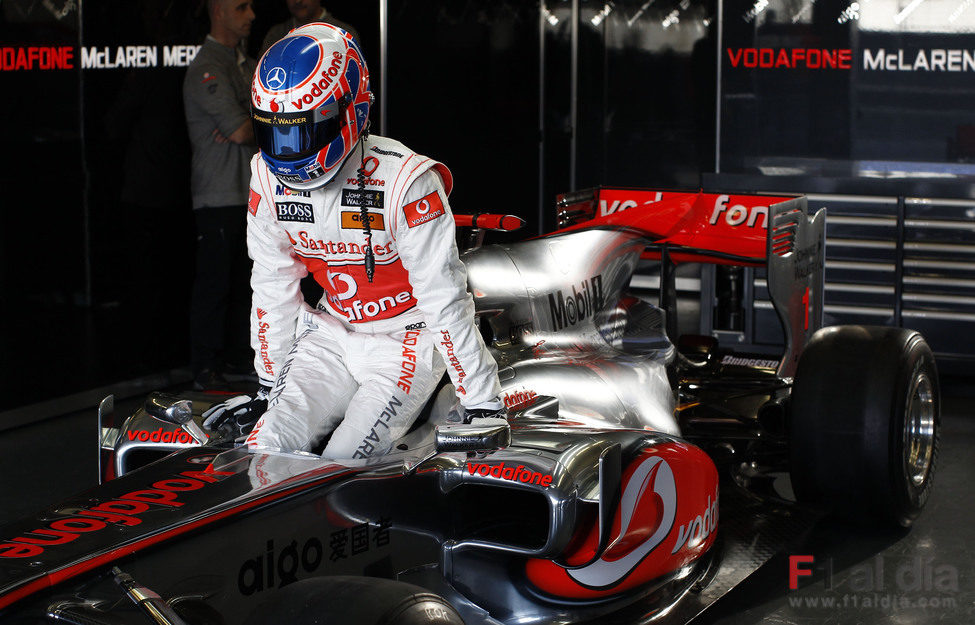 Button se sube al monoplaza