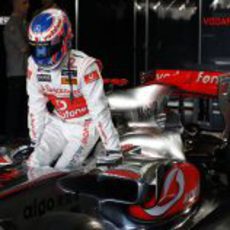 Button se sube al monoplaza