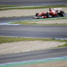 Felipe con toda la pista por delante