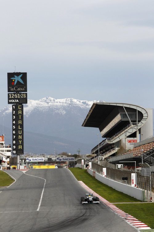 Nico en el Circuit de Catalunya