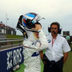 Heidfeld se prepara para la carrera