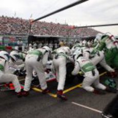 Pit-stop de Barrichello