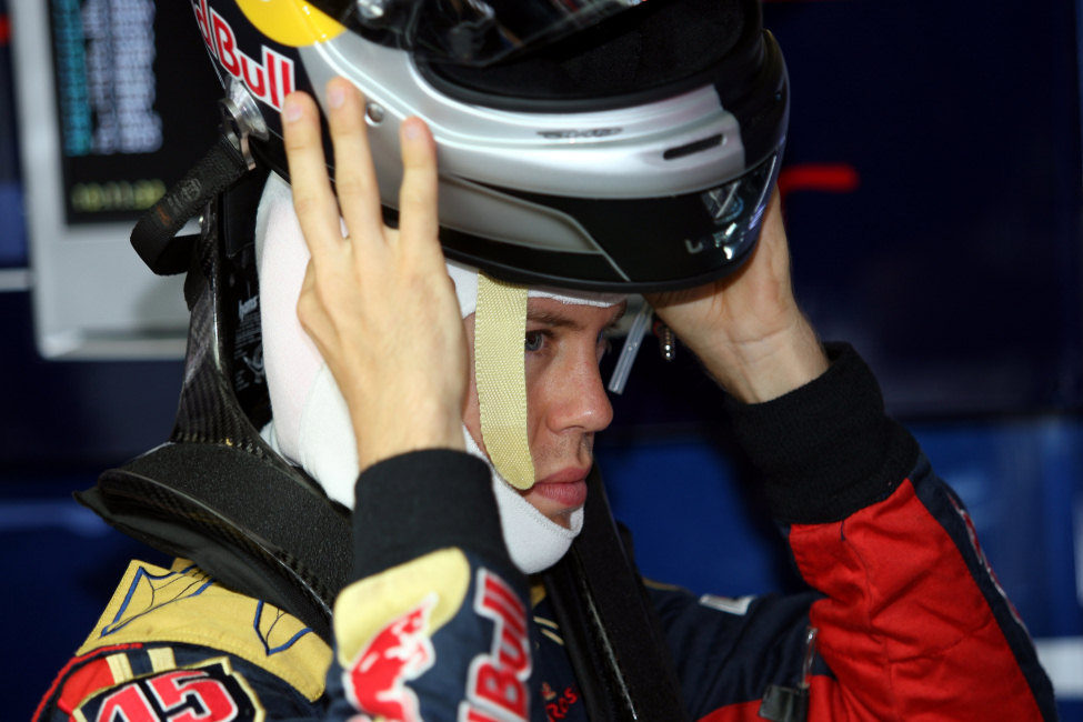 Sebastian Vettel en Silverstone