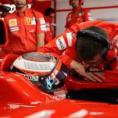 Raikkonen y Dyer en Silverstone