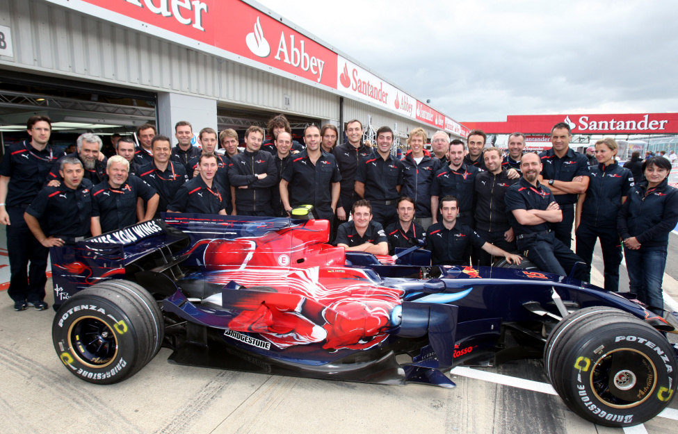 El equipo Toro Rosso