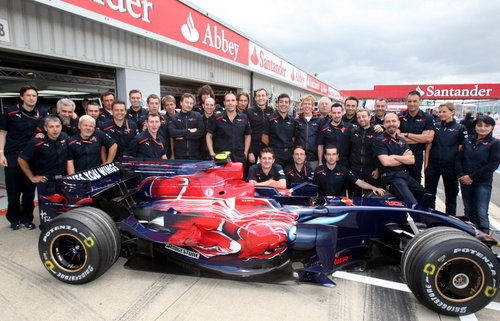 El equipo Toro Rosso