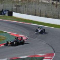 Schumacher persigue a Trulli