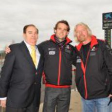 Carlos Gracia, Andy Soucek y Richard Branson