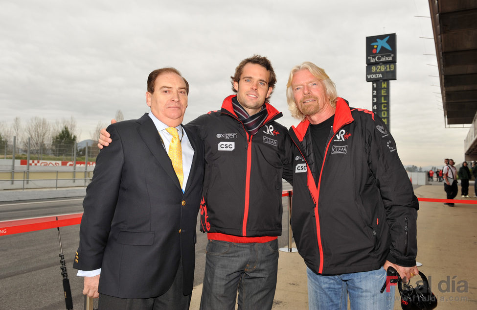 Carlos Gracia, Andy Soucek y Richard Branson