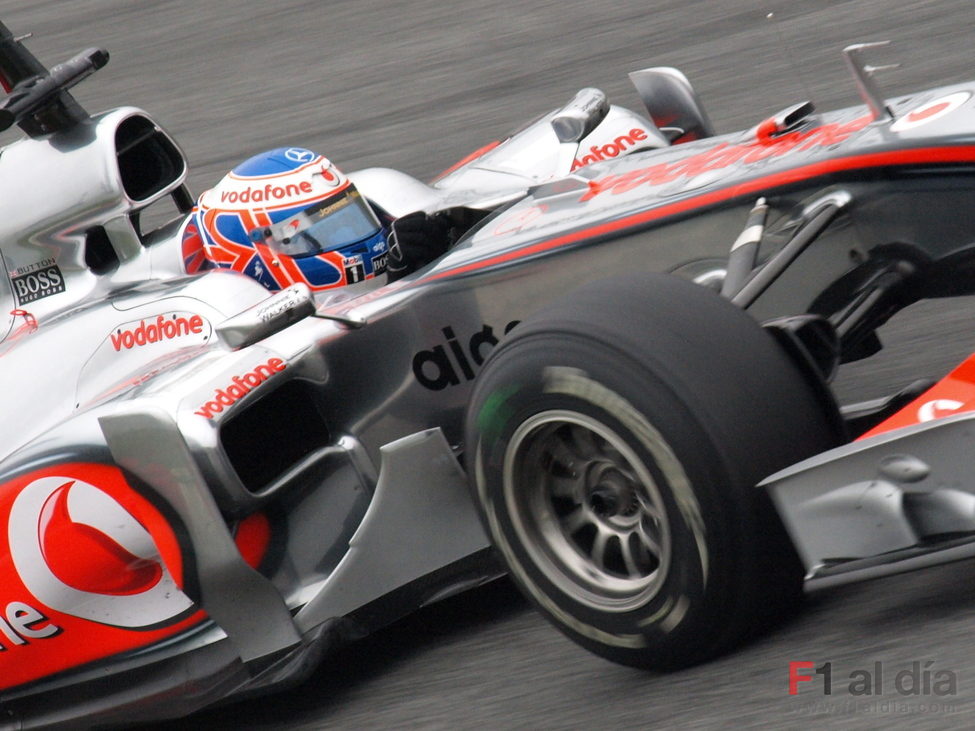 Button rueda con el McLaren
