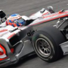 Button rueda con el McLaren