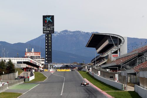 Sutil se aproxima a la primera frenada