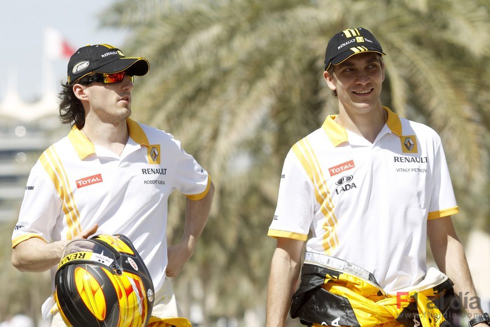 Kubica y Petrov en Bahréin