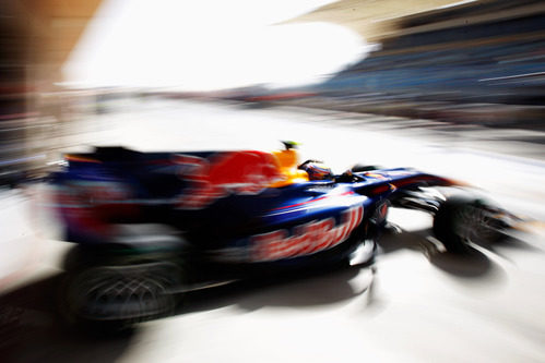 Webber a pista