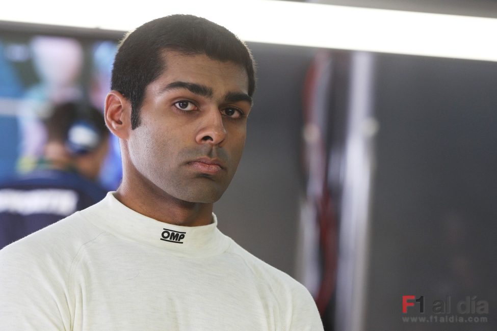 Karun Chandhok en su primer GP