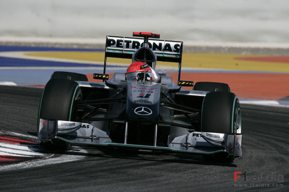 Schumacher en su regreso a las carreras