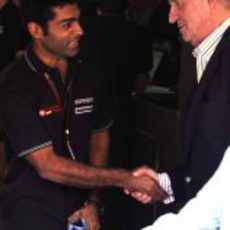 Chandhok saluda a Don Juan Carlos I