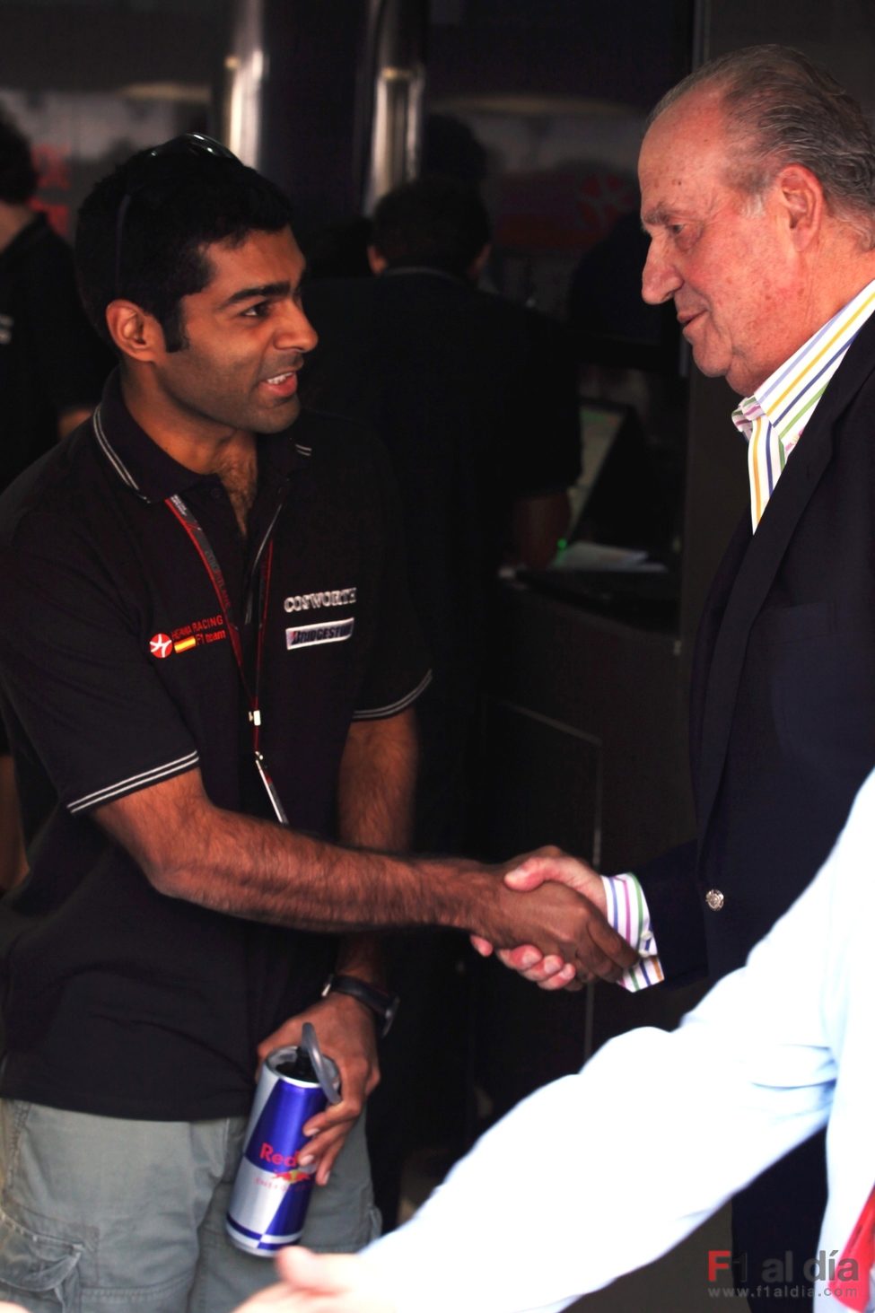 Chandhok saluda a Don Juan Carlos I