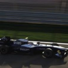 Nico acabó su primera carrera con Williams