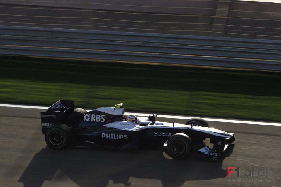 Nico acabó su primera carrera con Williams