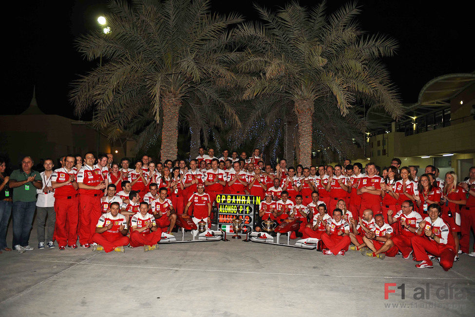 Ferrari celebra el triunfo