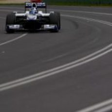 Rubens en pista con el Williams
