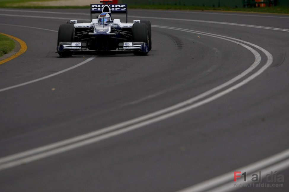 Rubens en pista con el Williams
