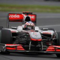 Jenson Button en pista en Albert Park