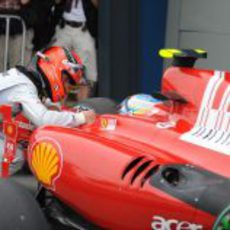 Michael Schumacher recrimina a Fernando Alonso haberle bloqueado