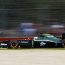 Jarno Trulli con el Lotus en Melbourne