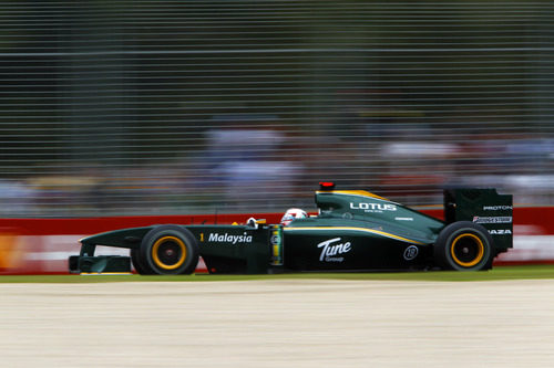 Jarno Trulli con el Lotus en Melbourne