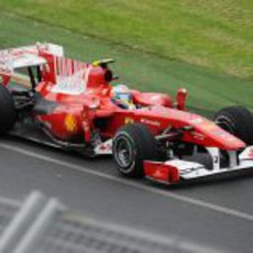 Fernando Alonso en plena remontada