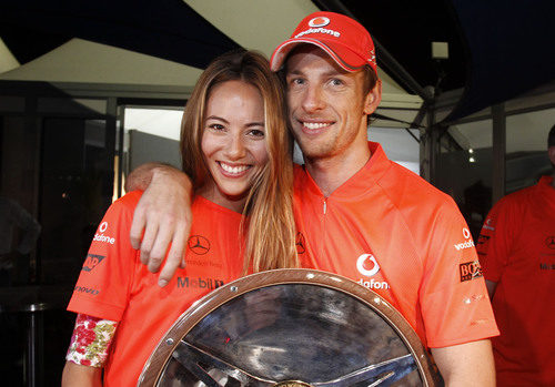 Jessica Michibata y su novio, Jenson Button